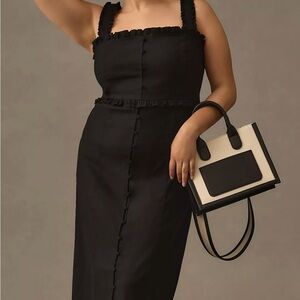 NWT Anthropologie Linden Slim Square-Neck Dress Size 3X NEW